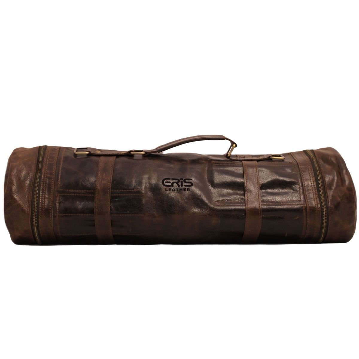 Eris Leather 20 Bartender Brown Leather Tools Roll with 12 Slots 1