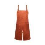 Brown Handmade Leather Welding Apron With Leg Straps
