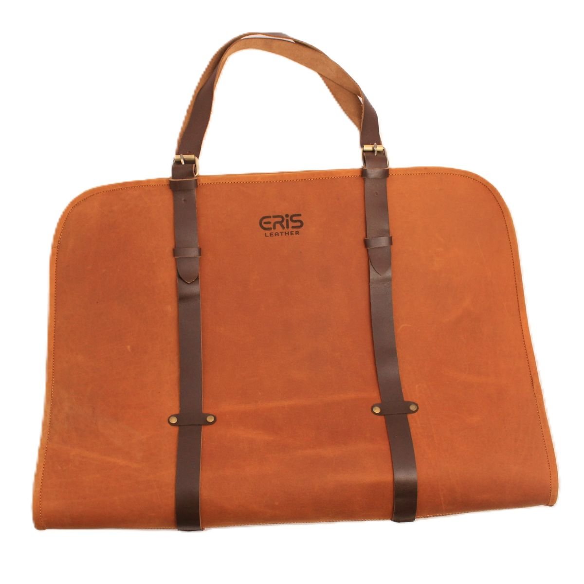 Leather Cognac Brown Firewood Carrier