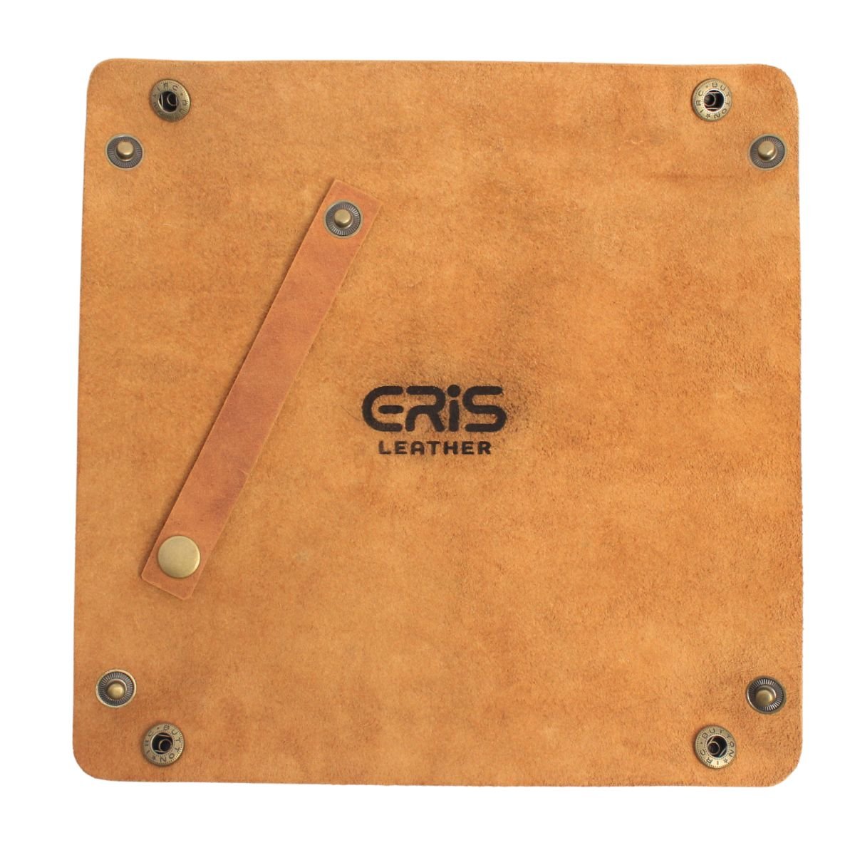 Leather Light Brown Wallet Tray with Valet Organizer 6 Leather Light Brown Wallet Tray with Valet Organizer Front