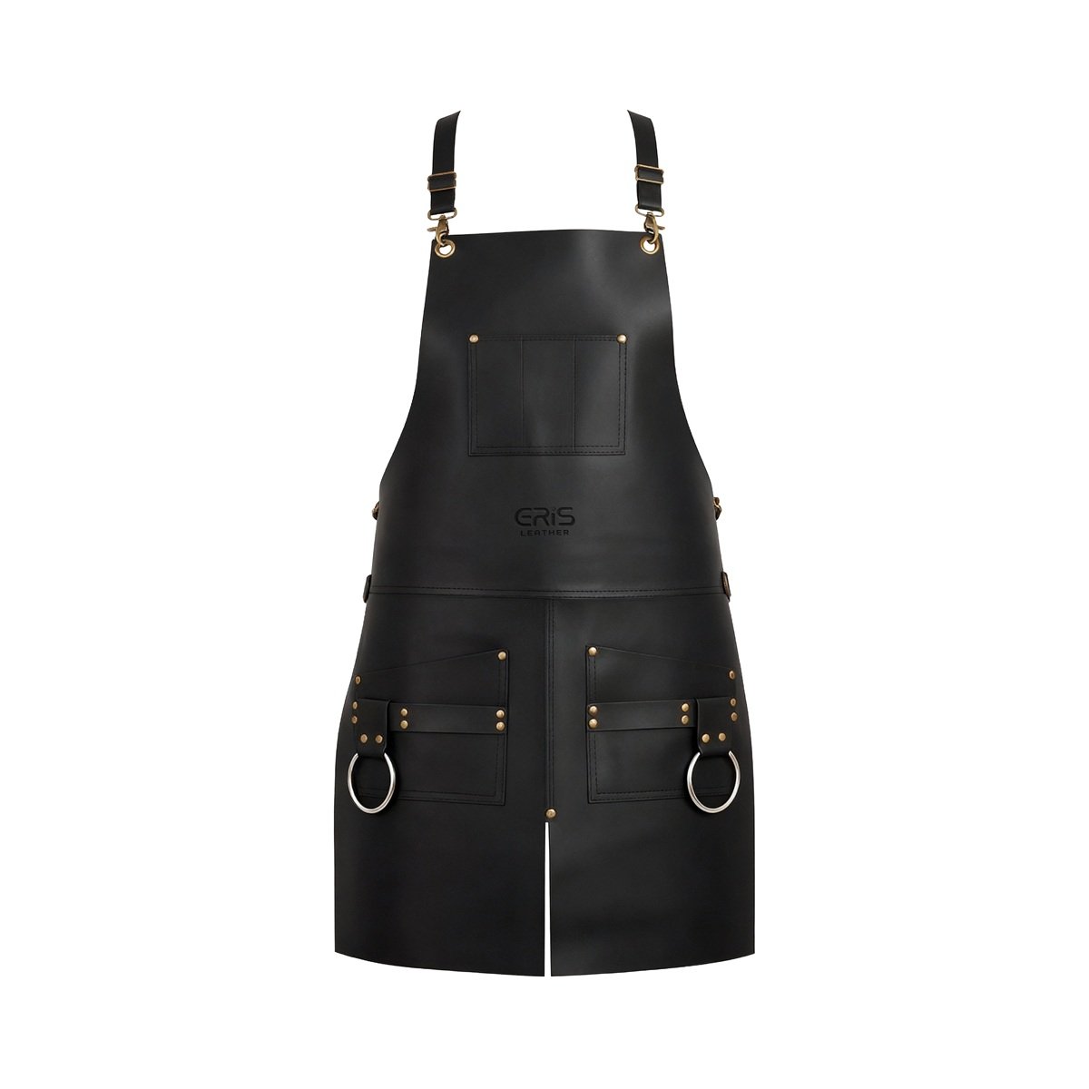 Eris Leather 4 Multi-Purpose Handmade Black Leather Apron