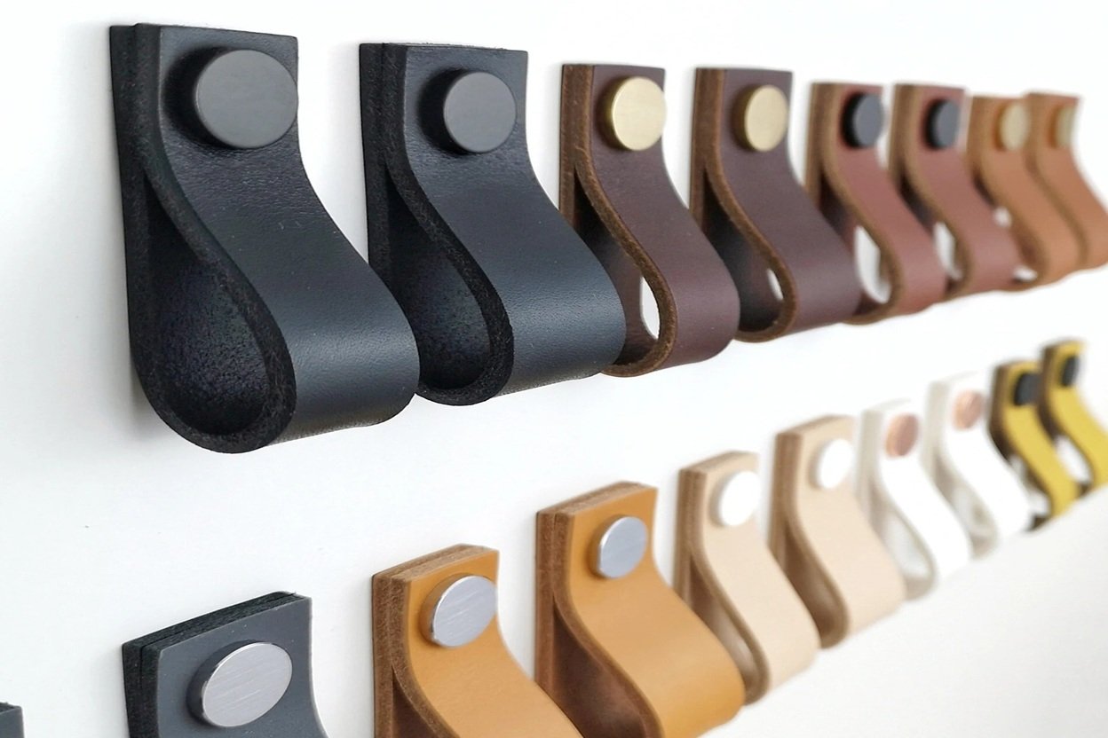 leather drawer pulls