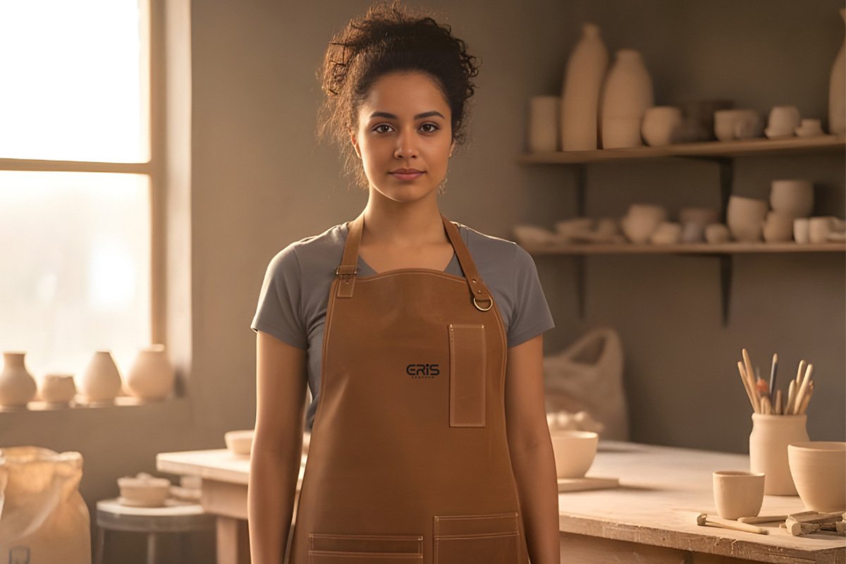 Leather Woodworking Apron